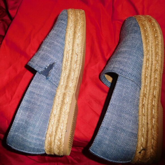 9.5M NATURALIZER PLATFORM ESPADRILLE DENIM BLUE FABRIC THEA - Picture 7 of 12